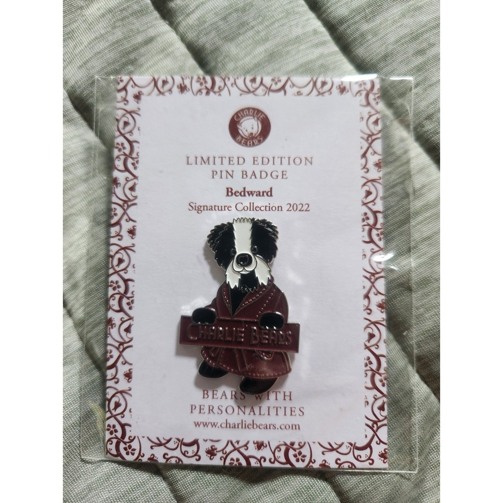 Charlie Bears Limited Edition 400 Pin Badge Bedward 2022 NEW